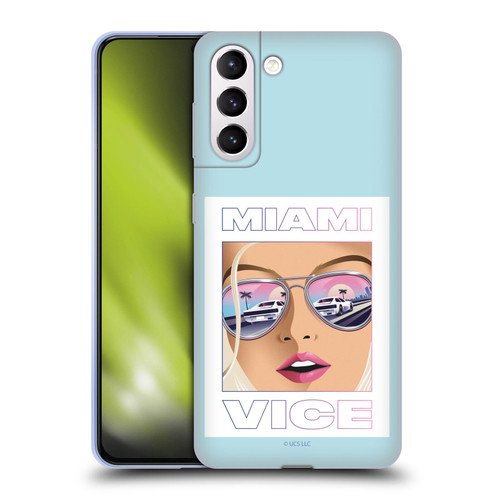 Miami Vice Graphics Reflection Soft Gel Case for Samsung Galaxy S21+ 5G