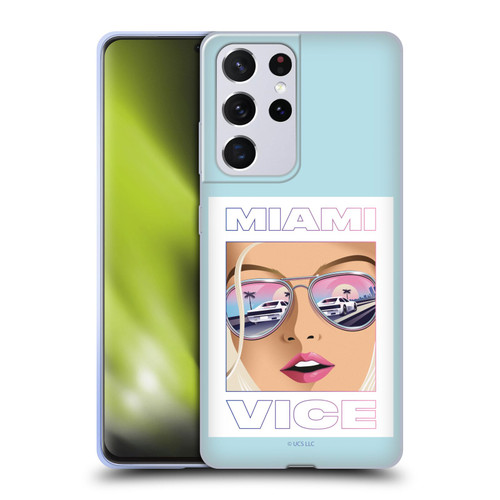 Miami Vice Graphics Reflection Soft Gel Case for Samsung Galaxy S21 Ultra 5G