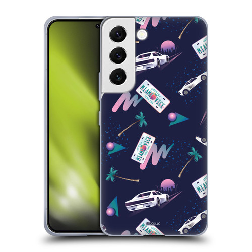 Miami Vice Graphics Pattern Soft Gel Case for Samsung Galaxy S22 5G
