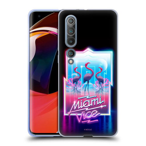 Miami Vice Graphics Flamingos Soft Gel Case for Xiaomi Mi 10 5G / Mi 10 Pro 5G