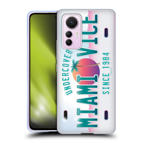 Miami Vice Graphics Uncover Plate Soft Gel Case for Xiaomi 12 Lite