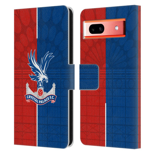 Crystal Palace FC 2023/24 Crest Kit Home Leather Book Wallet Case Cover For Google Pixel 7a