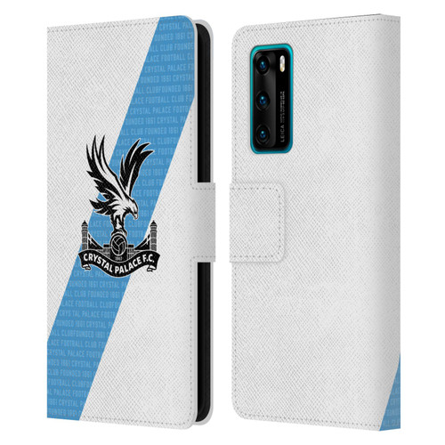 Crystal Palace FC 2023/24 Crest Kit Away Leather Book Wallet Case Cover For Huawei P40 5G