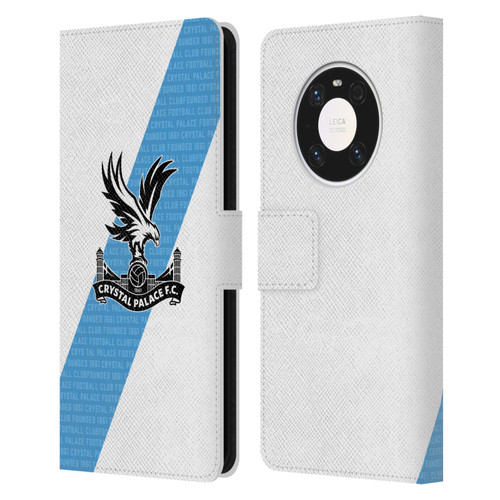 Crystal Palace FC 2023/24 Crest Kit Away Leather Book Wallet Case Cover For Huawei Mate 40 Pro 5G