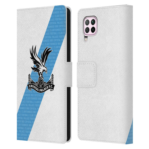 Crystal Palace FC 2023/24 Crest Kit Away Leather Book Wallet Case Cover For Huawei Nova 6 SE / P40 Lite