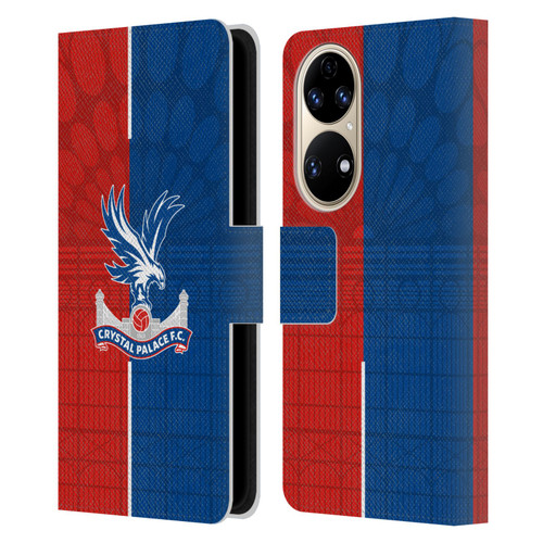 Crystal Palace FC 2023/24 Crest Kit Home Leather Book Wallet Case Cover For Huawei P50