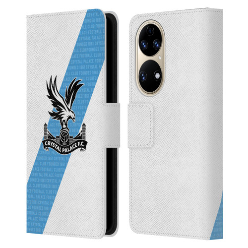 Crystal Palace FC 2023/24 Crest Kit Away Leather Book Wallet Case Cover For Huawei P50