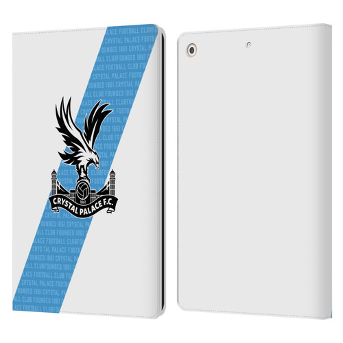 Crystal Palace FC 2023/24 Crest Kit Away Leather Book Wallet Case Cover For Apple iPad 10.2 2019/2020/2021