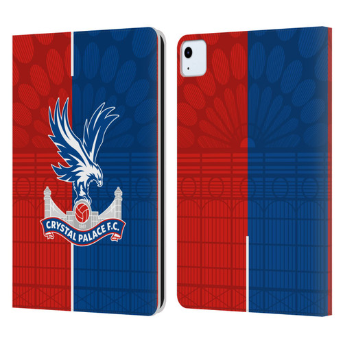Crystal Palace FC 2023/24 Crest Kit Home Leather Book Wallet Case Cover For Apple iPad Air 2020 / 2022
