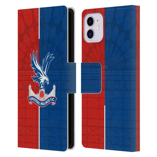 Crystal Palace FC 2023/24 Crest Kit Home Leather Book Wallet Case Cover For Apple iPhone 11