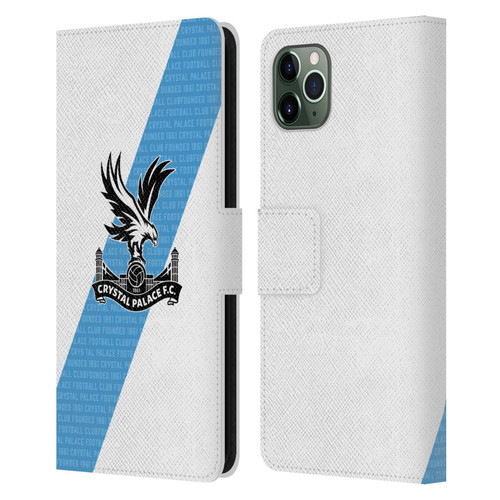 Crystal Palace FC 2023/24 Crest Kit Away Leather Book Wallet Case Cover For Apple iPhone 11 Pro Max