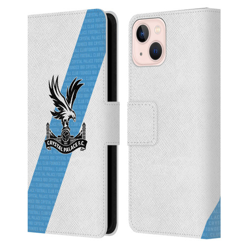 Crystal Palace FC 2023/24 Crest Kit Away Leather Book Wallet Case Cover For Apple iPhone 13