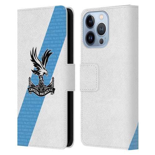 Crystal Palace FC 2023/24 Crest Kit Away Leather Book Wallet Case Cover For Apple iPhone 13 Pro