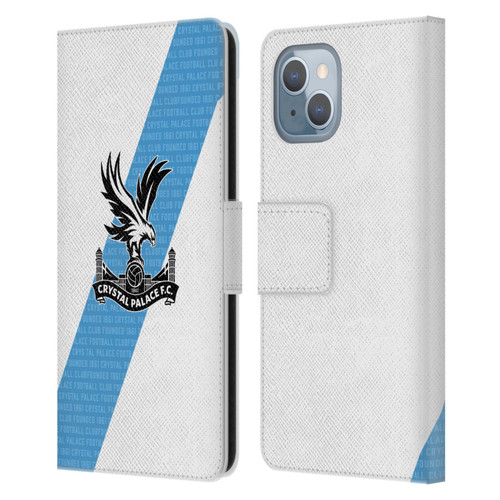 Crystal Palace FC 2023/24 Crest Kit Away Leather Book Wallet Case Cover For Apple iPhone 14