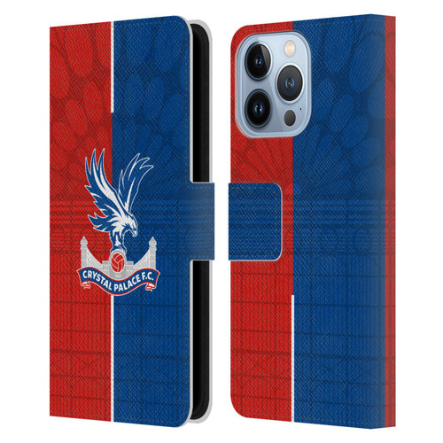 Crystal Palace FC 2023/24 Crest Kit Home Leather Book Wallet Case Cover For Apple iPhone 13 Pro