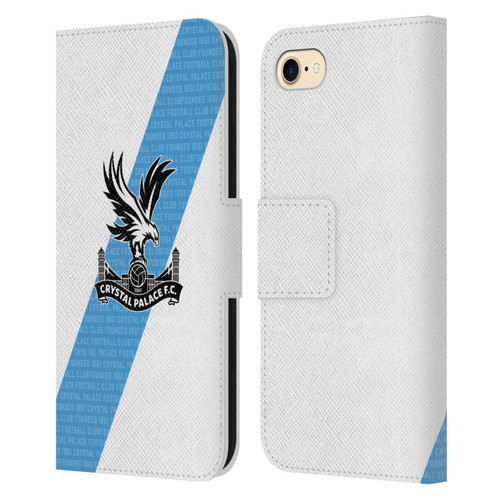 Crystal Palace FC 2023/24 Crest Kit Away Leather Book Wallet Case Cover For Apple iPhone 7 / 8 / SE 2020 & 2022