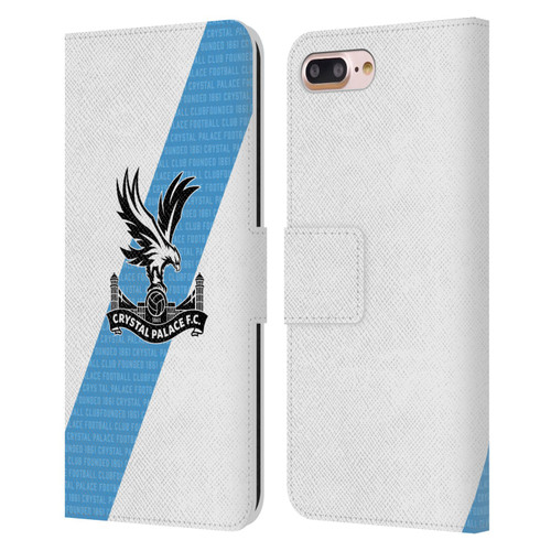 Crystal Palace FC 2023/24 Crest Kit Away Leather Book Wallet Case Cover For Apple iPhone 7 Plus / iPhone 8 Plus