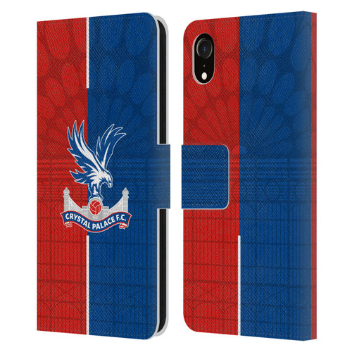 Crystal Palace FC 2023/24 Crest Kit Home Leather Book Wallet Case Cover For Apple iPhone XR