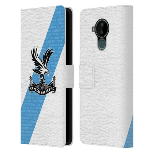 Crystal Palace FC 2023/24 Crest Kit Away Leather Book Wallet Case Cover For Nokia C30