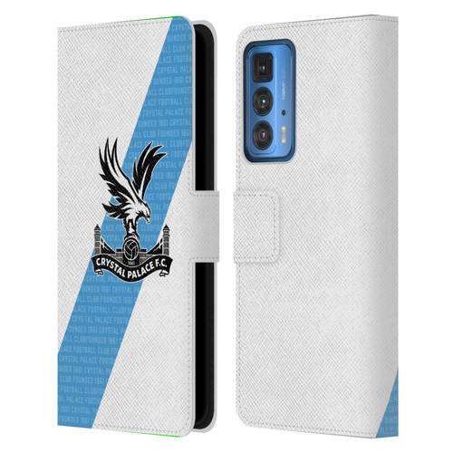 Crystal Palace FC 2023/24 Crest Kit Away Leather Book Wallet Case Cover For Motorola Edge (2022)
