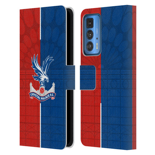 Crystal Palace FC 2023/24 Crest Kit Home Leather Book Wallet Case Cover For Motorola Edge 20 Pro
