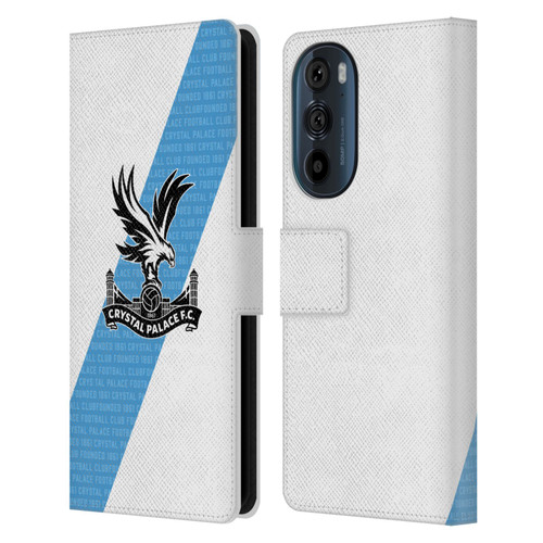 Crystal Palace FC 2023/24 Crest Kit Away Leather Book Wallet Case Cover For Motorola Edge 30