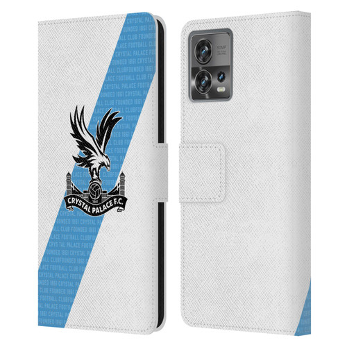Crystal Palace FC 2023/24 Crest Kit Away Leather Book Wallet Case Cover For Motorola Moto Edge 30 Fusion