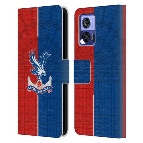 Crystal Palace FC 2023/24 Crest Kit Home Leather Book Wallet Case Cover For Motorola Edge 30 Neo 5G