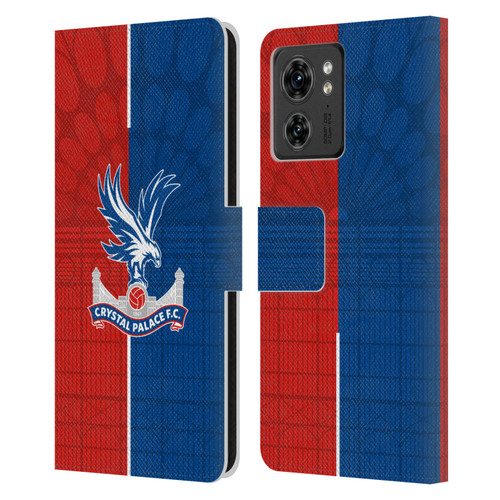 Crystal Palace FC 2023/24 Crest Kit Home Leather Book Wallet Case Cover For Motorola Moto Edge 40