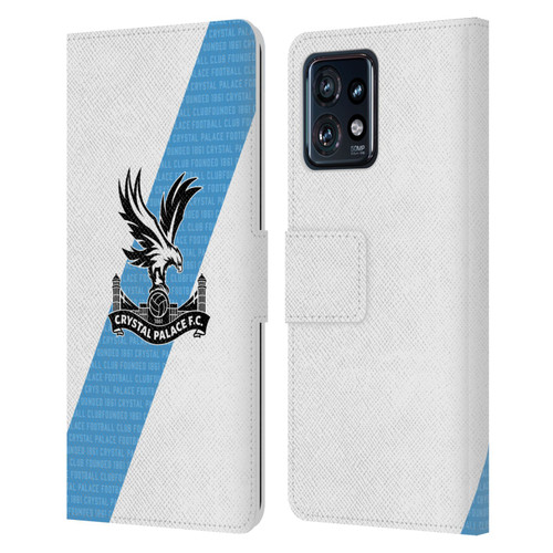 Crystal Palace FC 2023/24 Crest Kit Away Leather Book Wallet Case Cover For Motorola Moto Edge 40 Pro
