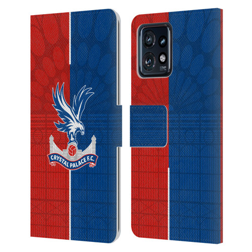 Crystal Palace FC 2023/24 Crest Kit Home Leather Book Wallet Case Cover For Motorola Moto Edge 40 Pro