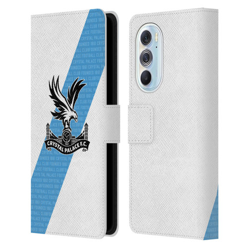 Crystal Palace FC 2023/24 Crest Kit Away Leather Book Wallet Case Cover For Motorola Edge X30