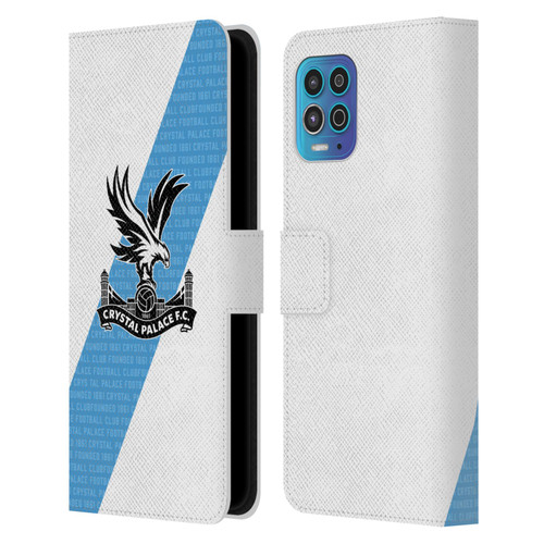 Crystal Palace FC 2023/24 Crest Kit Away Leather Book Wallet Case Cover For Motorola Moto G100