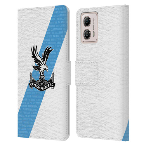 Crystal Palace FC 2023/24 Crest Kit Away Leather Book Wallet Case Cover For Motorola Moto G53 5G