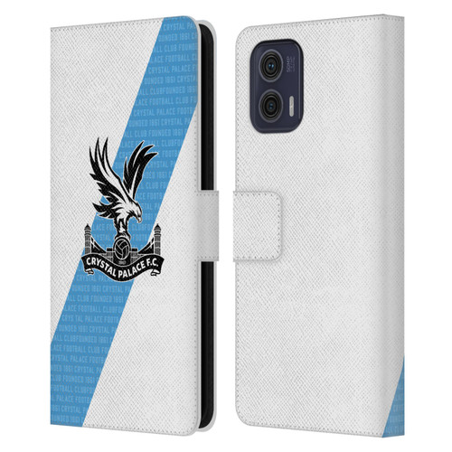 Crystal Palace FC 2023/24 Crest Kit Away Leather Book Wallet Case Cover For Motorola Moto G73 5G