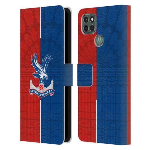 Crystal Palace FC 2023/24 Crest Kit Home Leather Book Wallet Case Cover For Motorola Moto G9 Power