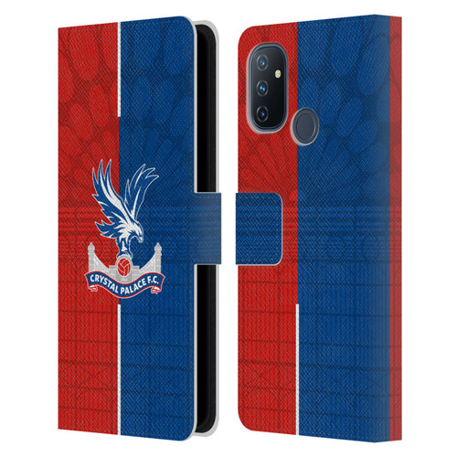 Crystal Palace FC 2023/24 Crest Kit Home Leather Book Wallet Case Cover For OnePlus Nord N100