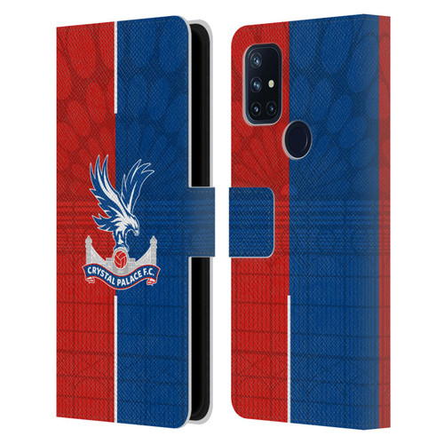 Crystal Palace FC 2023/24 Crest Kit Home Leather Book Wallet Case Cover For OnePlus Nord N10 5G