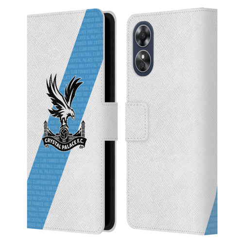 Crystal Palace FC 2023/24 Crest Kit Away Leather Book Wallet Case Cover For OPPO A17