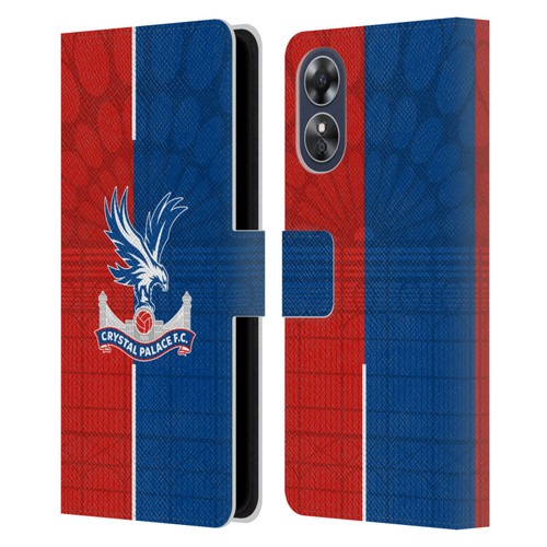 Crystal Palace FC 2023/24 Crest Kit Home Leather Book Wallet Case Cover For OPPO A17