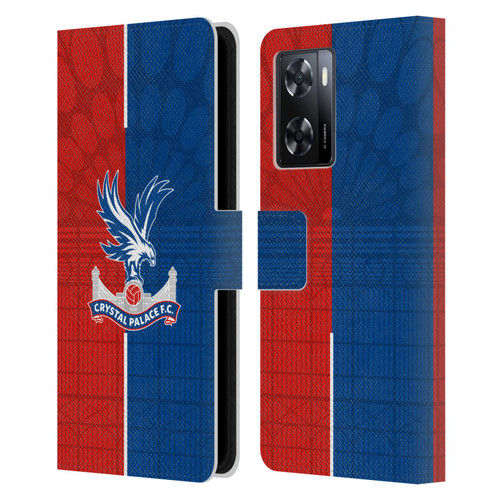 Crystal Palace FC 2023/24 Crest Kit Home Leather Book Wallet Case Cover For OPPO A57s
