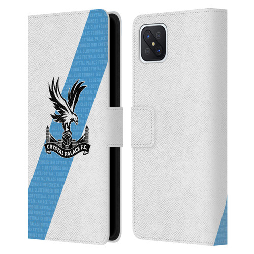 Crystal Palace FC 2023/24 Crest Kit Away Leather Book Wallet Case Cover For OPPO Reno4 Z 5G