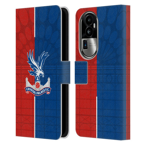 Crystal Palace FC 2023/24 Crest Kit Home Leather Book Wallet Case Cover For OPPO Reno10 Pro+