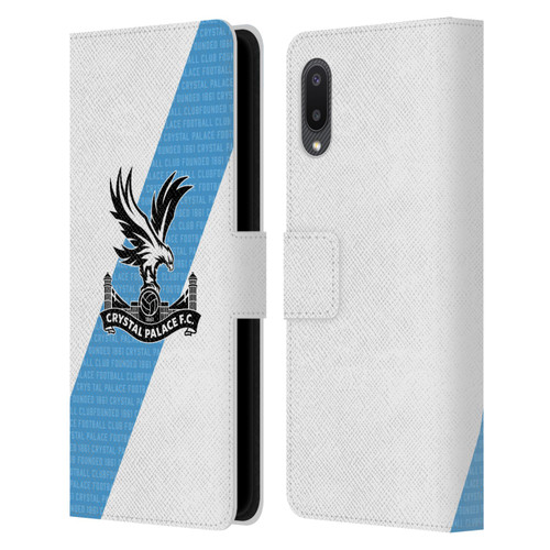 Crystal Palace FC 2023/24 Crest Kit Away Leather Book Wallet Case Cover For Samsung Galaxy A02/M02 (2021)