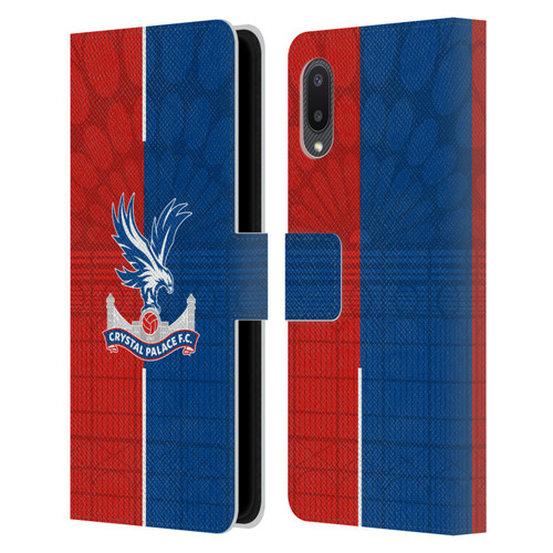 Crystal Palace FC 2023/24 Crest Kit Home Leather Book Wallet Case Cover For Samsung Galaxy A02/M02 (2021)