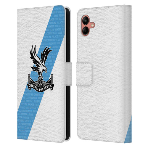 Crystal Palace FC 2023/24 Crest Kit Away Leather Book Wallet Case Cover For Samsung Galaxy A04 (2022)