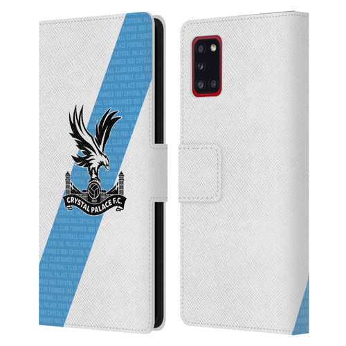 Crystal Palace FC 2023/24 Crest Kit Away Leather Book Wallet Case Cover For Samsung Galaxy A31 (2020)