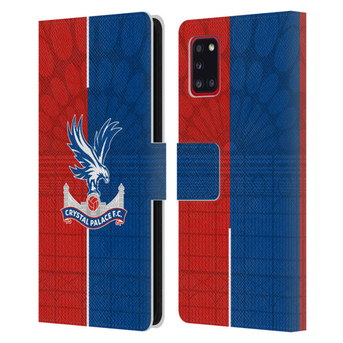 Crystal Palace FC 2023/24 Crest Kit Home Leather Book Wallet Case Cover For Samsung Galaxy A31 (2020)