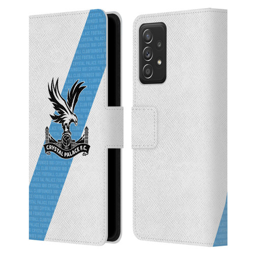 Crystal Palace FC 2023/24 Crest Kit Away Leather Book Wallet Case Cover For Samsung Galaxy A52 / A52s / 5G (2021)