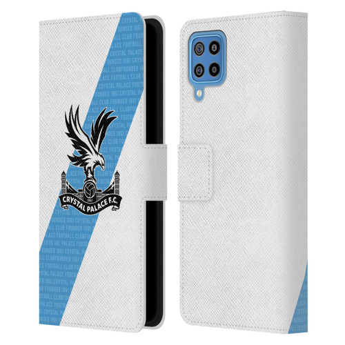Crystal Palace FC 2023/24 Crest Kit Away Leather Book Wallet Case Cover For Samsung Galaxy F22 (2021)